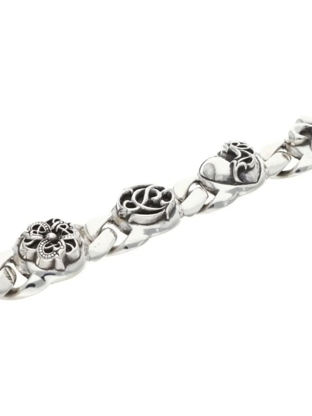 Chrome Hearts Multi Link Silver Bracelet